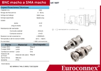 SMA MACHO - BNC MACHO