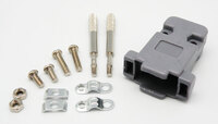 Ver informacion sobre 9P. PLASTIC D-SUB HOOD, GREY, WITH LONG SCREWS