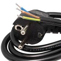 Male Schuko power cable to open, 220V 3x1mm, 1,8m.