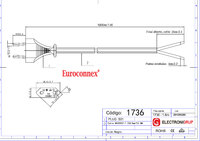 CABLE ALIMENTACION, 2x0.5mm,  1.5m