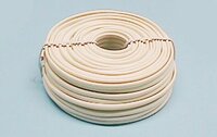 TELEPHONE FLAT CABLE 8COND. 28AWG, 30M ROLL, IVORY COLOUR