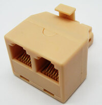 Ver informacion sobre "T" ADAPTOR, MALE- 2 FEMALE 6P6C