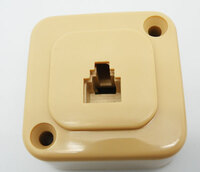 MODULAR WALL JACK, 6P6C, IVORY COLOUR