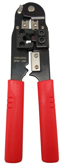 MODULAR TOOL: CRIMPS, STRIPS & CUTS, 8P8C/RJ45