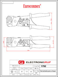 TENALLA PER CRIMPAR RJ45 + RJ12