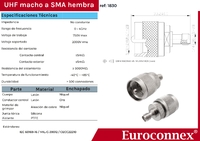 SMA FEMALE TO UHF MALE