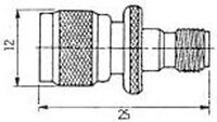 MINI UHF MALE TO SMA FEMALE