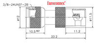 MINI UHF MALE TO BNC FEMALE