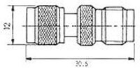 MINI UHF MASCLE - TNC FEMELLA