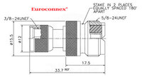 MINI UHF Mâle - UHF Femelle