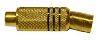 Ver informacion sobre RCA JACK GOLD PLATED, CABLE 8mm, BLACK STRIPES