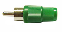 RCA PHONO PLUG, GREEN