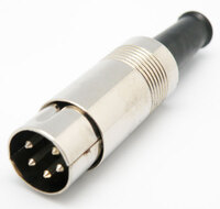 5P-240º  METALIC DIN PLUG