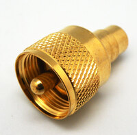 UHF MALE TO RCA FEMALE, GOLD PLATED