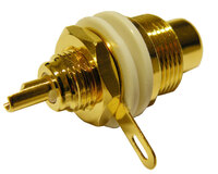 Ver informacion sobre PTFE Chassis Mount Jack Gold Plated, Red