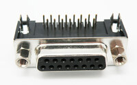 Ver informacion sobre 15P SUB-D HEMBRA ACODADO, CHASIS P.C.B., 7.2mm PIN