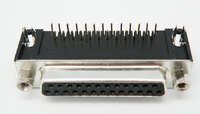 25P SUB-D FEMELLA ACOLZAT, XASSIS P.C.B., 9.4mm PIN