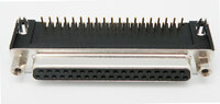 37P. SUB-D FEMELLA ACOLZAT, XASSIS P.C.B., 9.4mm PIN
