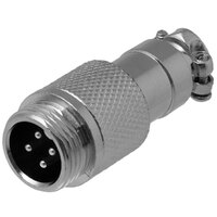 GX12 Connector male, 4 pin