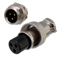 Ver informacion sobre GX12-3 Connector a pair Male and Female