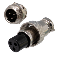 Ver informacion sobre GX12-3 Conector M12 Macho chasis + Hembra