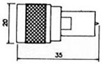 FME MALE (ROTATING NIPPLE) TO N MALE