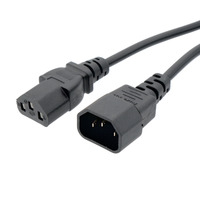 Power extension cable IEC C13 to C14 - 0.8m