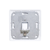 Carátula frontal de 1 keystone para caja de superficie 80x80mm | No incluye caja de superficie