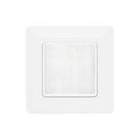 Carátula frontal con cepillo para caja de superficie 80x80mm | No incluye caja de superficie