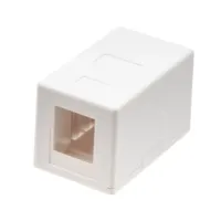 Caja de superficie para conector Keystone – 1 slot (30×50×30 mm)