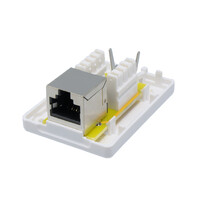 Boîtier de surface BLINDÉ RJ45 Cat.6A, 1 sortie