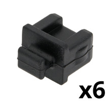 Ver informacion sobre Silicone SFP Plug Cap with Handle - Color Black - Blister of 6 Units