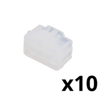 Bouchon de Protection en Silicone pour Prise RJ45 - Couleur Naturel - Blister de 10 Unités