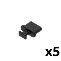 Ver informacion sobre Tapón Protector para Conector USB-C hembra con Tirador - Color Negro - Blíster de 5 Unidades