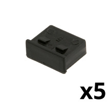 Ver informacion sobre Tapón Protector para Connector USB-A hembra NO REMOVIBLE - Color Negro - Blíster de 5 Unidades