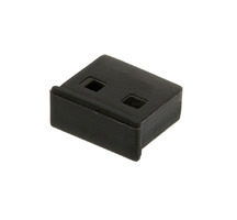 Protective Cap for Non-Removable USB-A Female Connector - Black Color - Pack of 5 Units