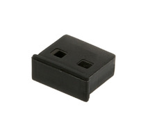 Capuchon de protection pour connecteur USB-A femelle NON AMOVIBLE - Couleur noire - Blister de 5 unités