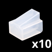 Capuchon de protection pour connecteur RJ45 mâle - Couleur naturelle - Blister de 10 unités