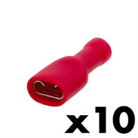 fully insulated FASTON female terminal 6.35mm 10A [10 units]