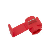 100 cosses clips isolées rouges 0,5 à 1,5mm² 