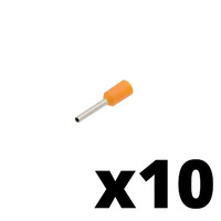 Ver informacion sobre Puntera aislada para cable de 0.5mm² [Naranja][AWG 22][10u. Blíster Colgar]