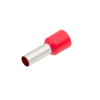 Ver informacion sobre Puntera aislada para cable de 10.00mm² [Rojo][AWG 7][100u. Bulk]