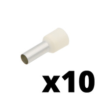 Ver informacion sobre Puntera aislada para cable de 10.00mm² [Marfil][AWG 7][10u. Blíster Colgar]