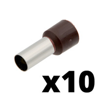 Ver informacion sobre Puntera aislada para cable de 25.00mm² [Marron][AWG 4][10u. Blíster Colgar]