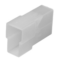 Plastic T-shell for male FastON terminals, 2-way [25u. Blister]