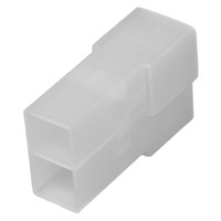 Plastic T-shell for male FastON terminals, 2-way [25u. Blister]