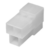 Plastic T-shell for FastON male terminals, 3-way [25u. Blister]