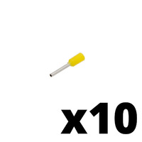 Ver informacion sobre Puntera aislada para cable de 0.25mm² [Amarillo][AWG 26][10u. Blíster Colgar]