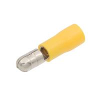 Terminal Bullet Aislado macho Ø3mm 9A [4-6mm²][10u. Blister Colgar]