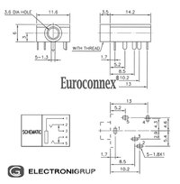 3.5mm ESTEREO CHASIS 5PINES